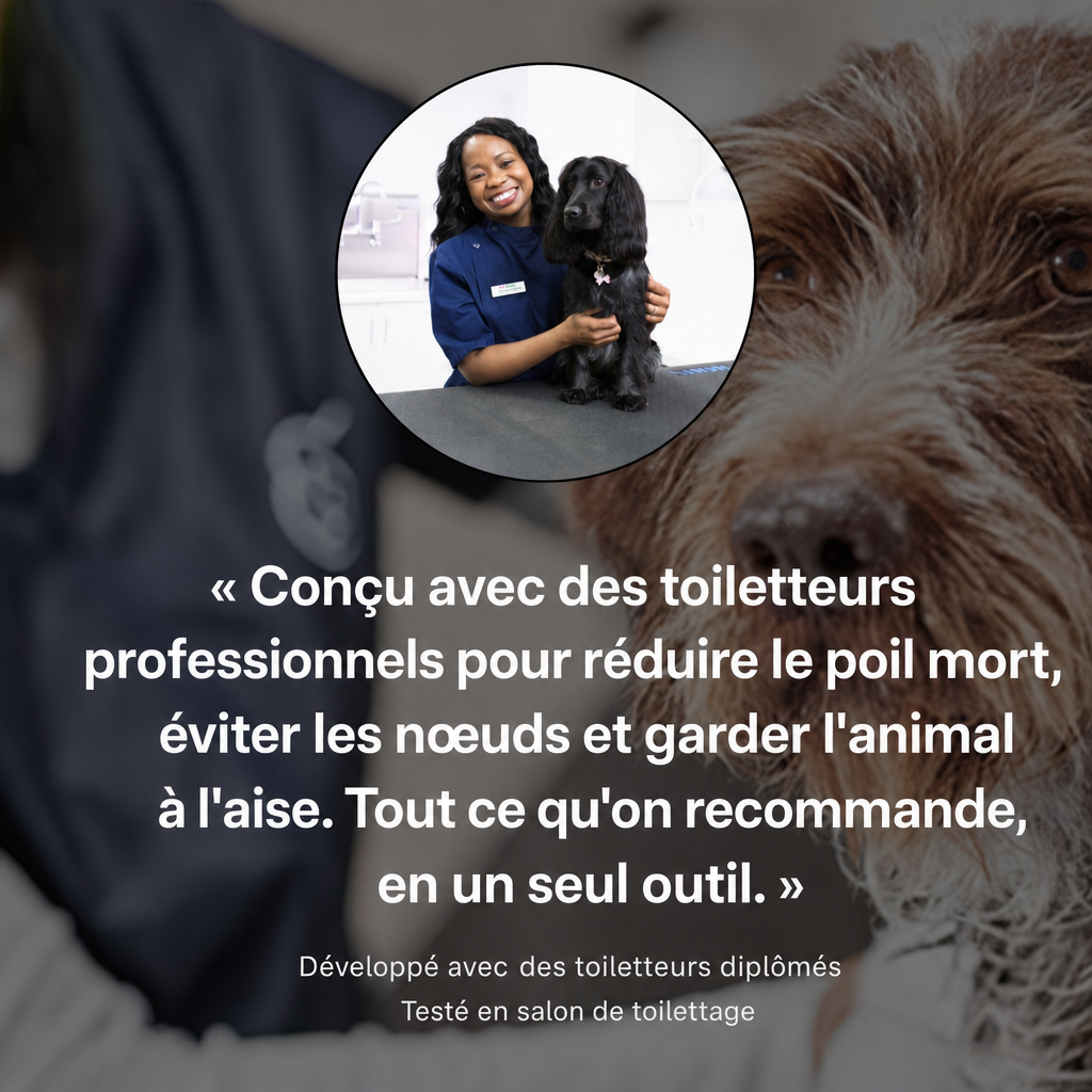 Conçu avec des toiletteurs professionnels