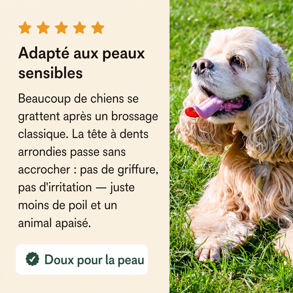 Adapté aux peaux sensibles
