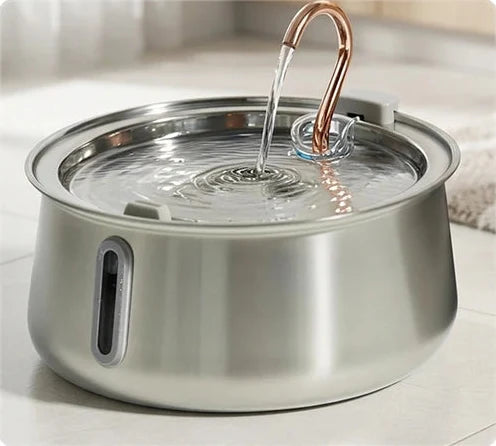 Fontaine Sourcia en acier inoxydable